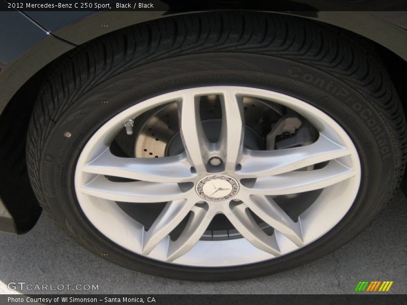 Black / Black 2012 Mercedes-Benz C 250 Sport