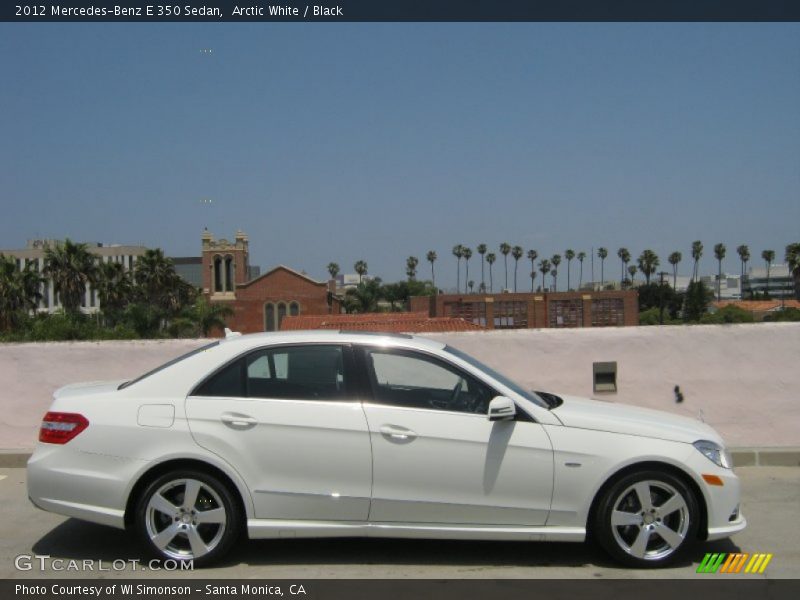 Arctic White / Black 2012 Mercedes-Benz E 350 Sedan