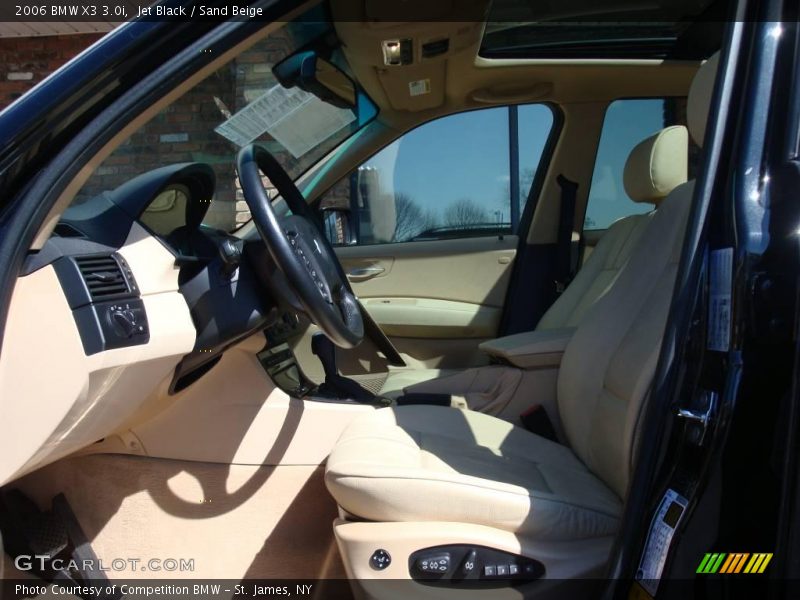 Jet Black / Sand Beige 2006 BMW X3 3.0i
