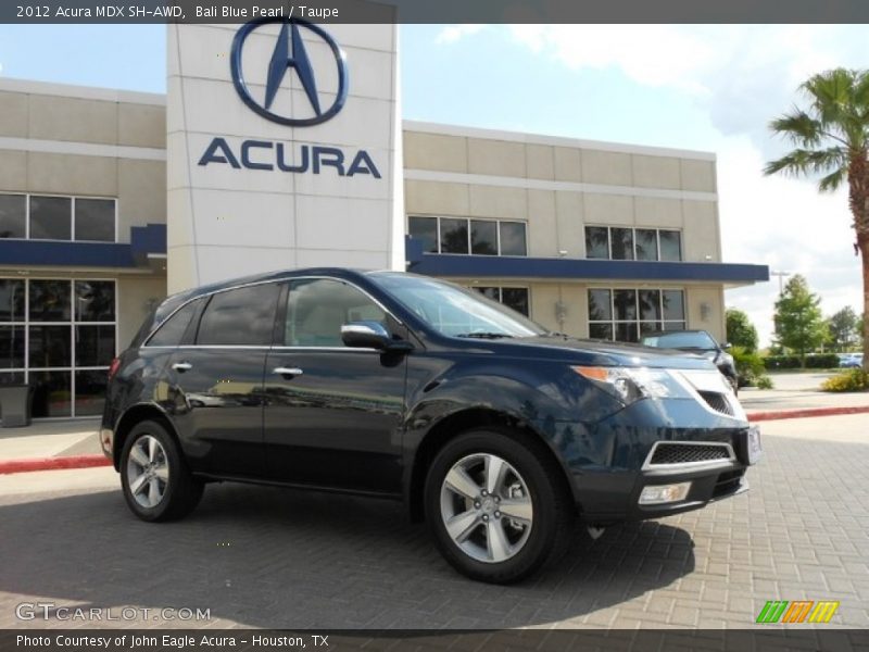 Bali Blue Pearl / Taupe 2012 Acura MDX SH-AWD