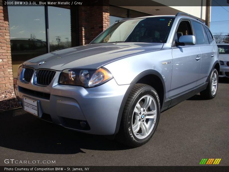 Blue Water Metallic / Grey 2006 BMW X3 3.0i