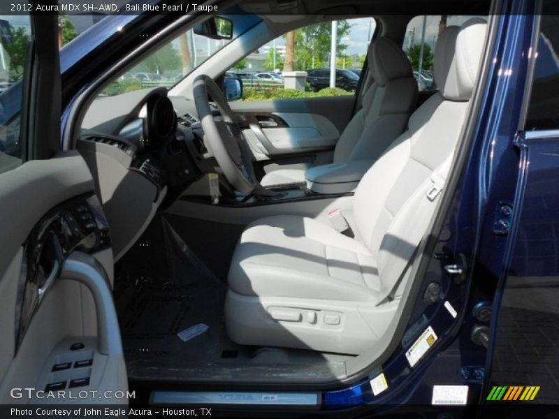 Bali Blue Pearl / Taupe 2012 Acura MDX SH-AWD