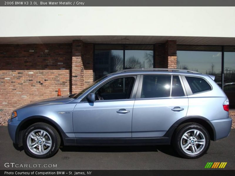 Blue Water Metallic / Grey 2006 BMW X3 3.0i