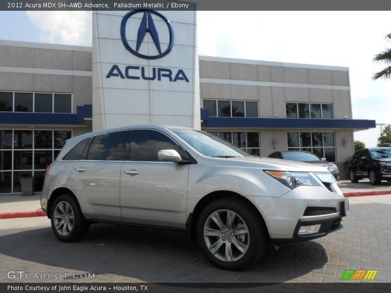 Palladium Metallic / Ebony 2012 Acura MDX SH-AWD Advance