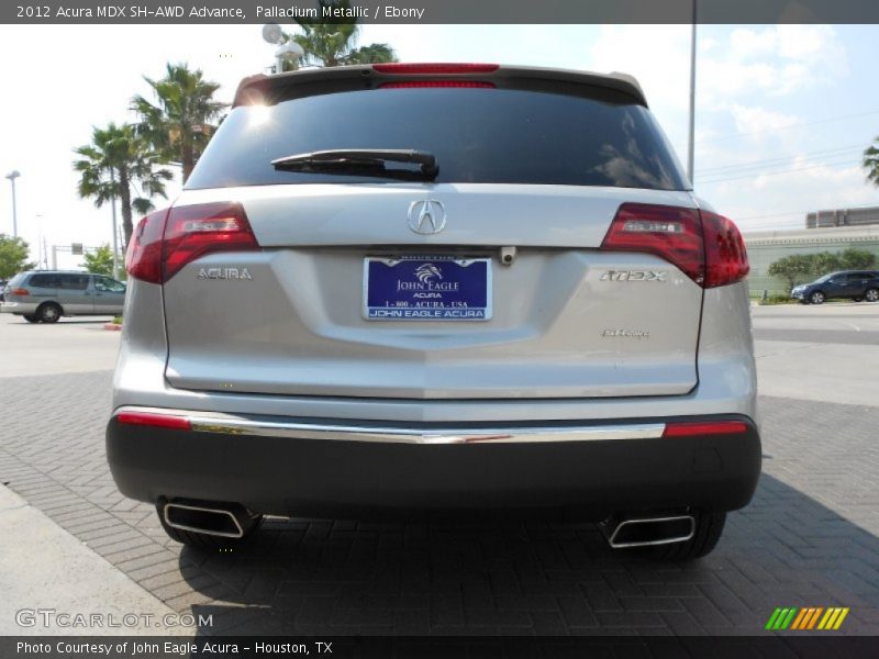 Palladium Metallic / Ebony 2012 Acura MDX SH-AWD Advance