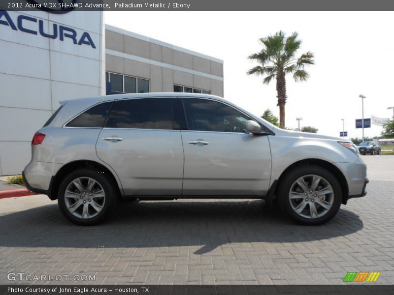 Palladium Metallic / Ebony 2012 Acura MDX SH-AWD Advance