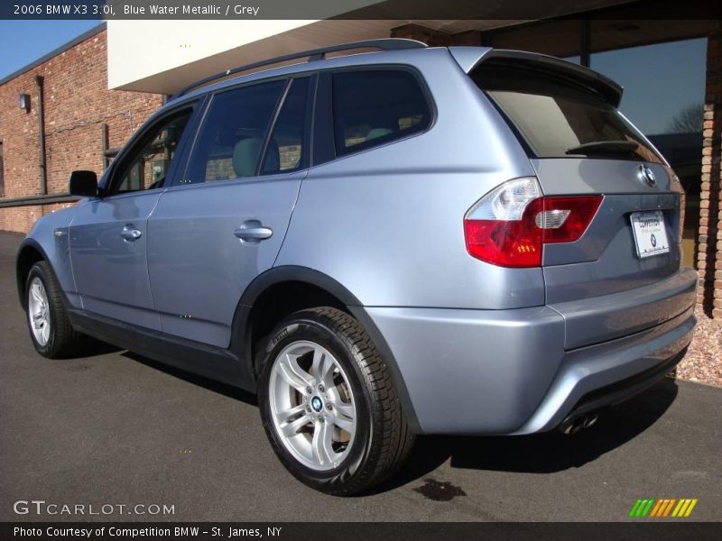 Blue Water Metallic / Grey 2006 BMW X3 3.0i