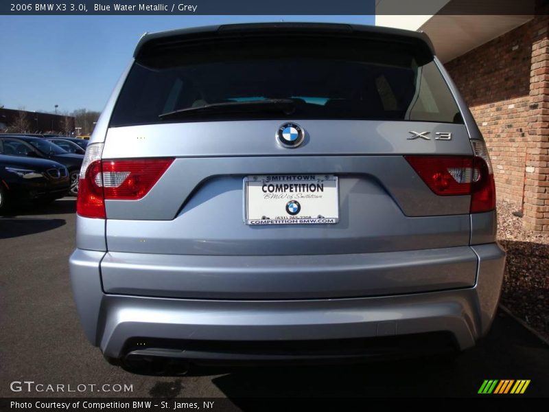 Blue Water Metallic / Grey 2006 BMW X3 3.0i