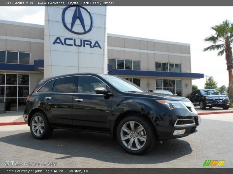 Crystal Black Pearl / Umber 2012 Acura MDX SH-AWD Advance