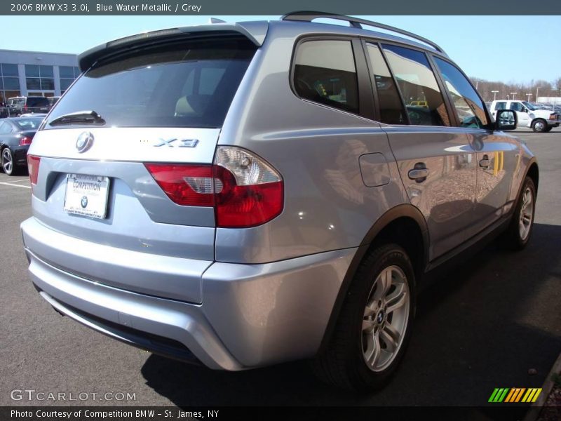 Blue Water Metallic / Grey 2006 BMW X3 3.0i