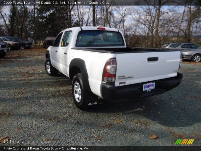 Super White / Graphite Gray 2009 Toyota Tacoma V6 Double Cab 4x4