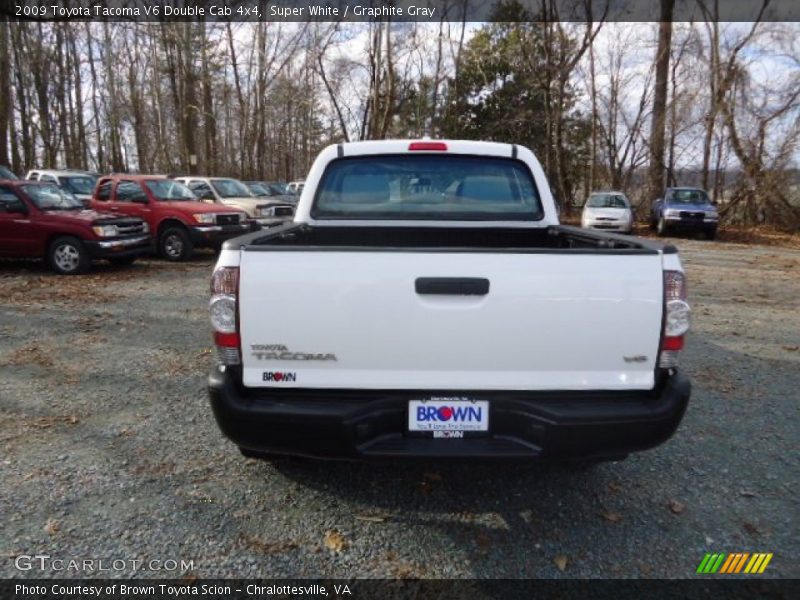 Super White / Graphite Gray 2009 Toyota Tacoma V6 Double Cab 4x4