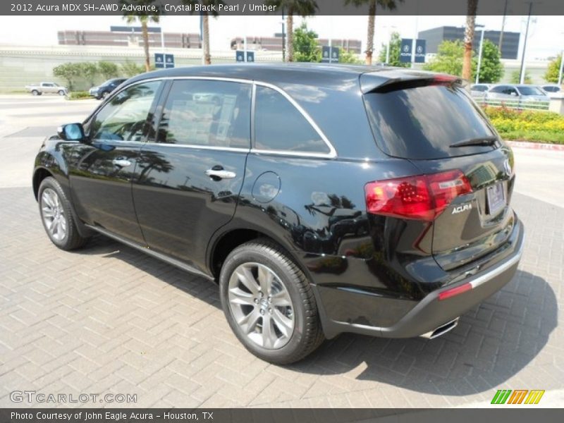 Crystal Black Pearl / Umber 2012 Acura MDX SH-AWD Advance