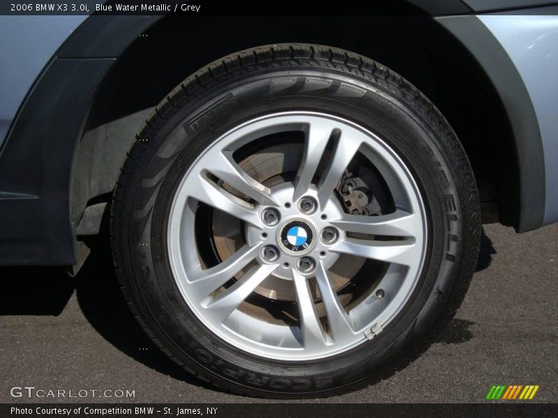 Blue Water Metallic / Grey 2006 BMW X3 3.0i