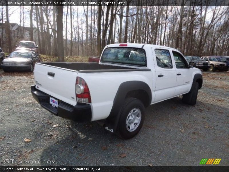 Super White / Graphite Gray 2009 Toyota Tacoma V6 Double Cab 4x4