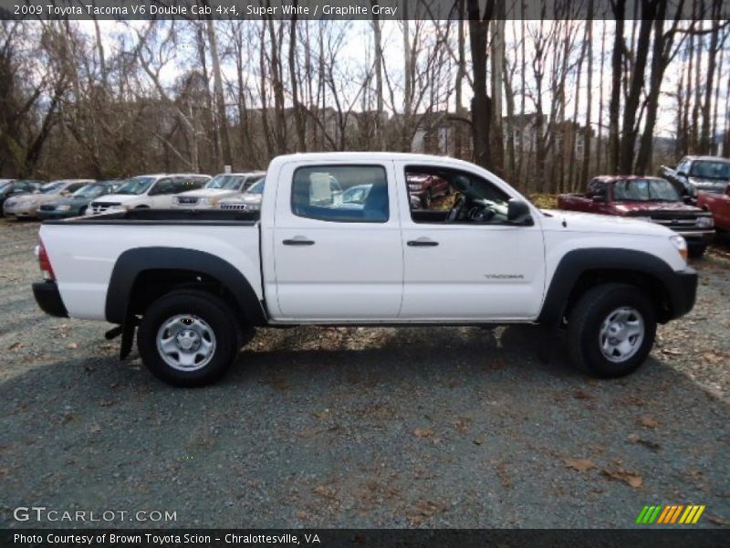 Super White / Graphite Gray 2009 Toyota Tacoma V6 Double Cab 4x4