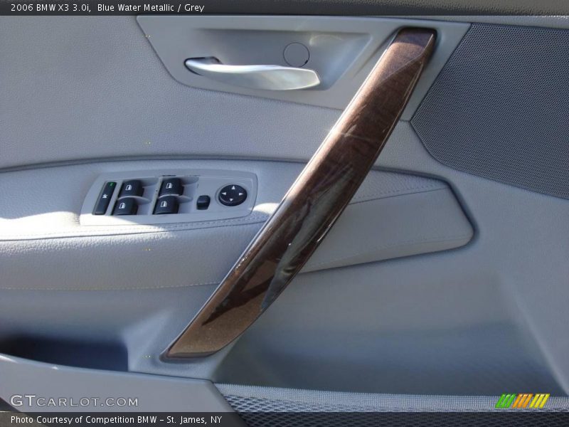 Blue Water Metallic / Grey 2006 BMW X3 3.0i