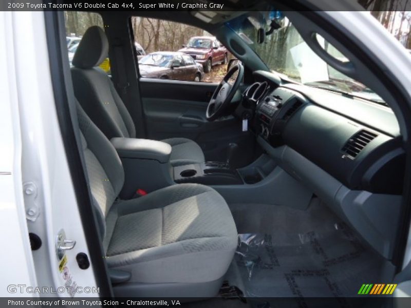 Super White / Graphite Gray 2009 Toyota Tacoma V6 Double Cab 4x4