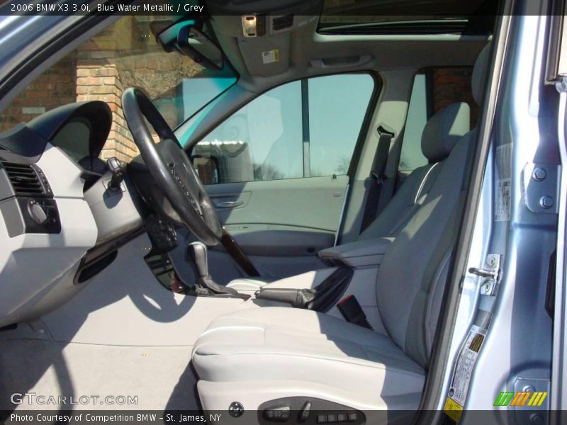 Blue Water Metallic / Grey 2006 BMW X3 3.0i