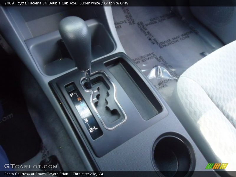 Super White / Graphite Gray 2009 Toyota Tacoma V6 Double Cab 4x4