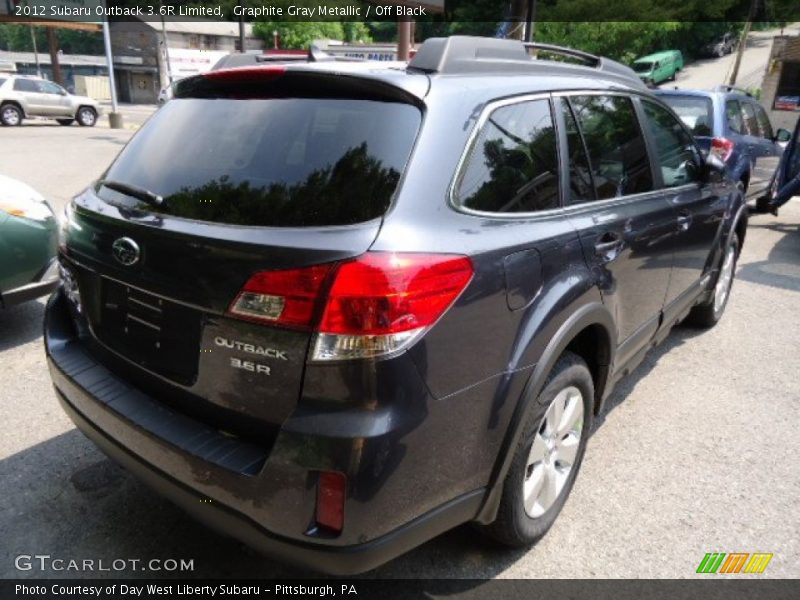 Graphite Gray Metallic / Off Black 2012 Subaru Outback 3.6R Limited