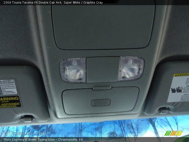 Super White / Graphite Gray 2009 Toyota Tacoma V6 Double Cab 4x4