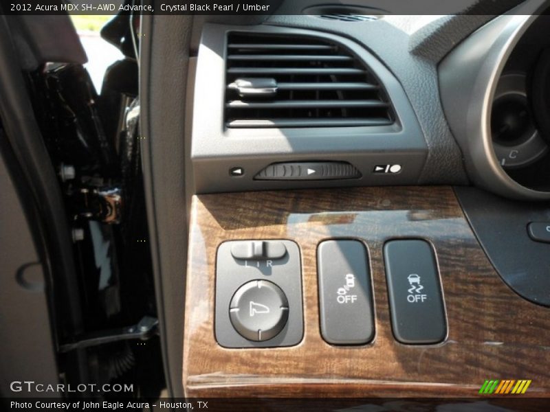 Crystal Black Pearl / Umber 2012 Acura MDX SH-AWD Advance