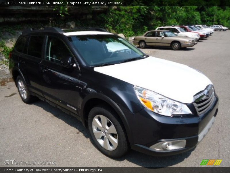 Graphite Gray Metallic / Off Black 2012 Subaru Outback 3.6R Limited