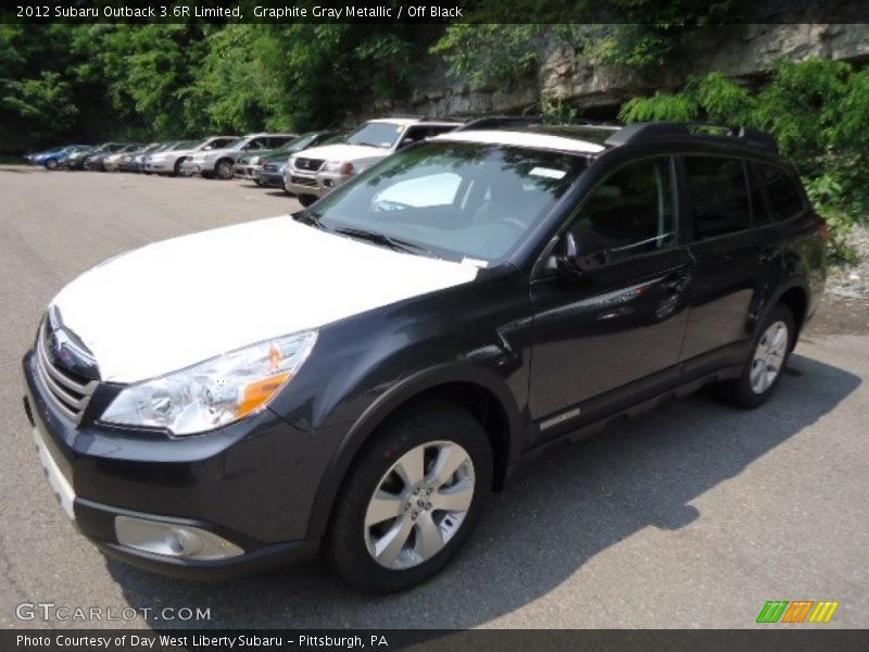 Graphite Gray Metallic / Off Black 2012 Subaru Outback 3.6R Limited