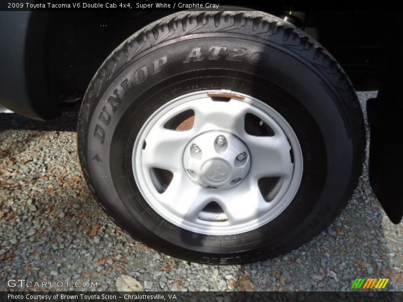 Super White / Graphite Gray 2009 Toyota Tacoma V6 Double Cab 4x4