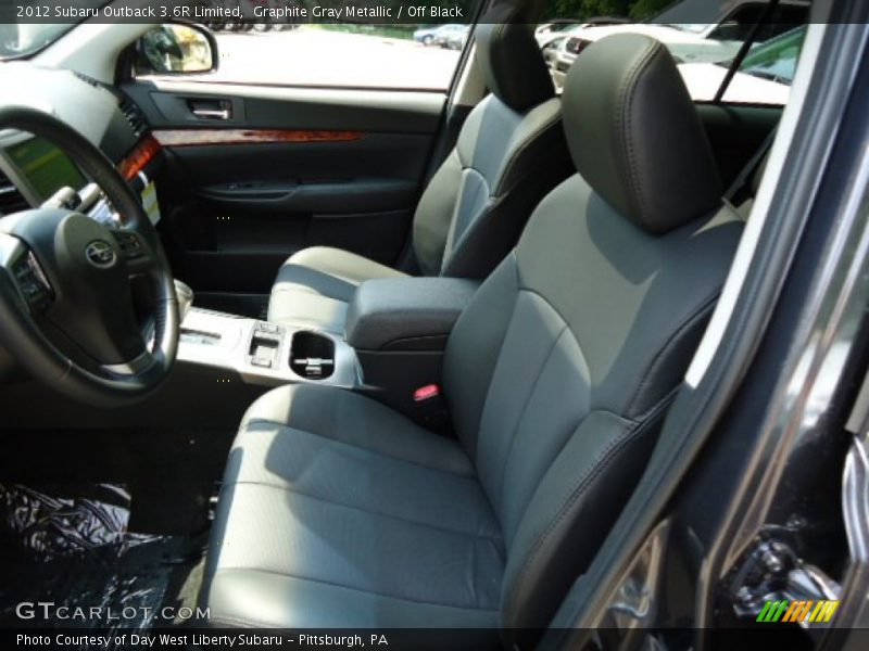 Graphite Gray Metallic / Off Black 2012 Subaru Outback 3.6R Limited