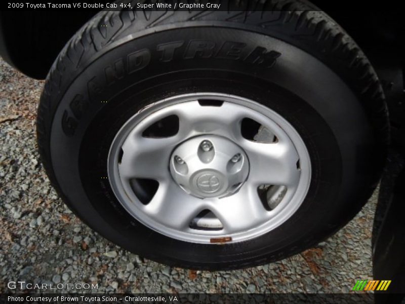 Super White / Graphite Gray 2009 Toyota Tacoma V6 Double Cab 4x4