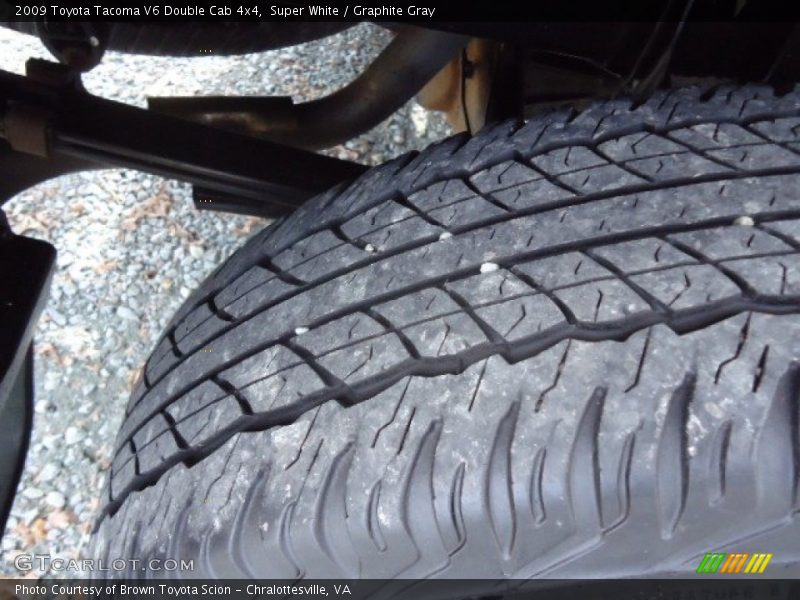 Super White / Graphite Gray 2009 Toyota Tacoma V6 Double Cab 4x4