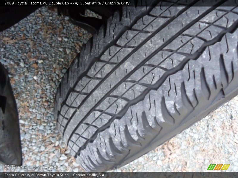 Super White / Graphite Gray 2009 Toyota Tacoma V6 Double Cab 4x4