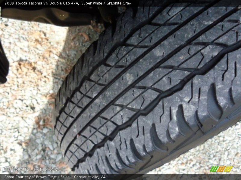Super White / Graphite Gray 2009 Toyota Tacoma V6 Double Cab 4x4