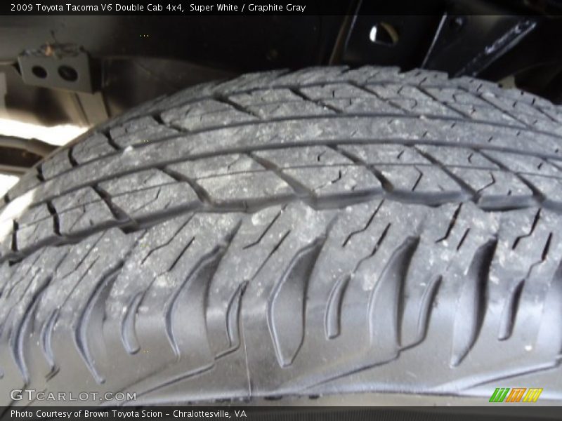 Super White / Graphite Gray 2009 Toyota Tacoma V6 Double Cab 4x4