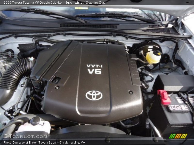 Super White / Graphite Gray 2009 Toyota Tacoma V6 Double Cab 4x4