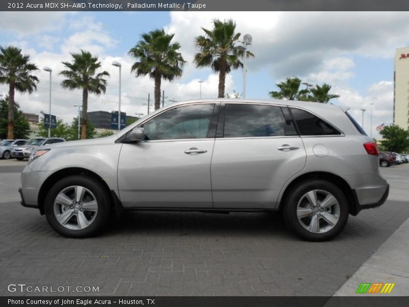 Palladium Metallic / Taupe 2012 Acura MDX SH-AWD Technology