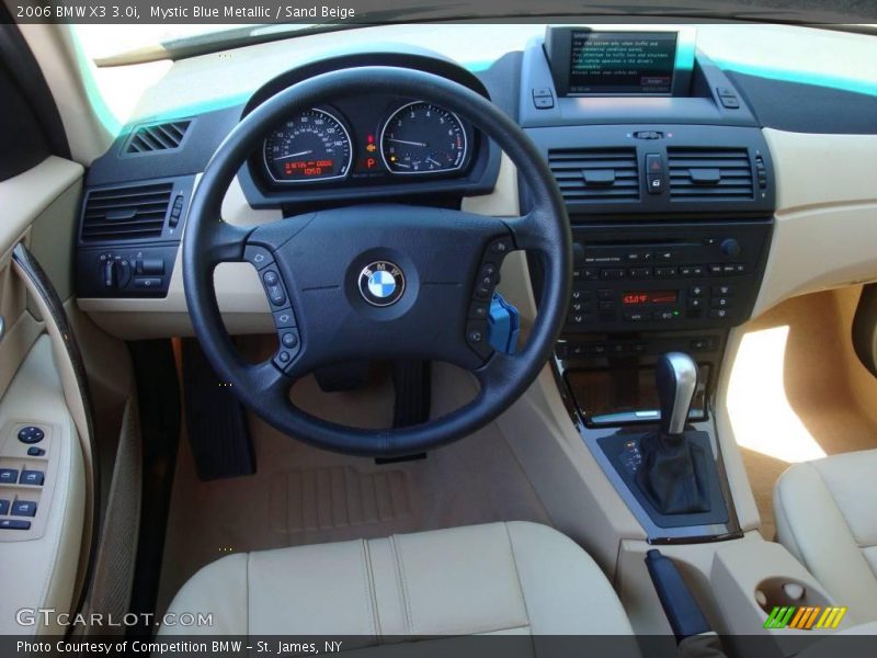 Mystic Blue Metallic / Sand Beige 2006 BMW X3 3.0i