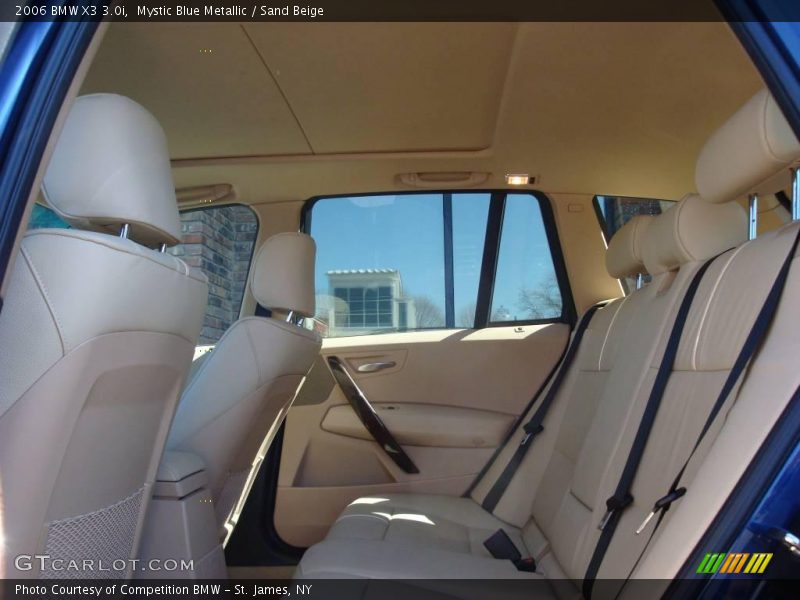 Mystic Blue Metallic / Sand Beige 2006 BMW X3 3.0i