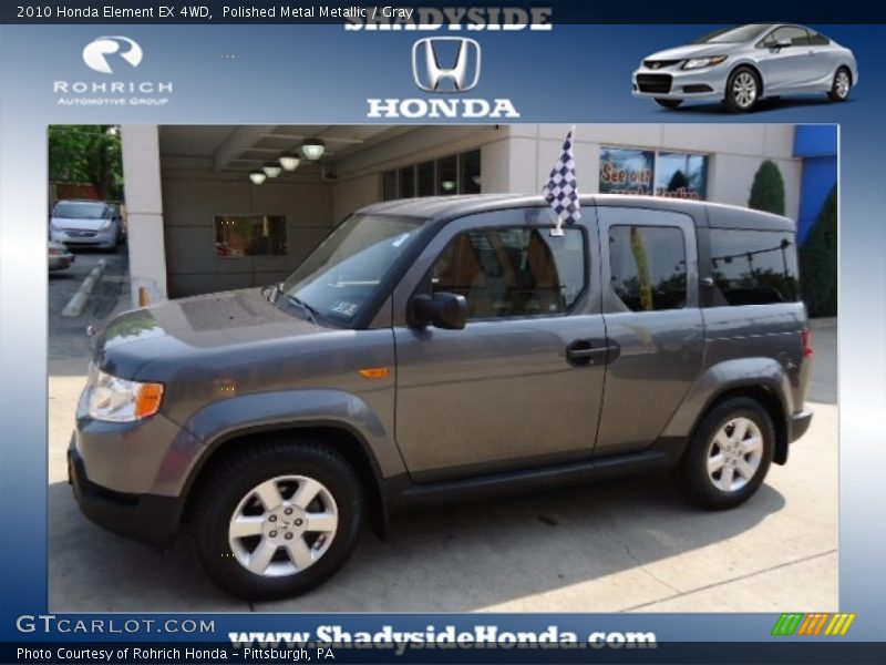 Polished Metal Metallic / Gray 2010 Honda Element EX 4WD