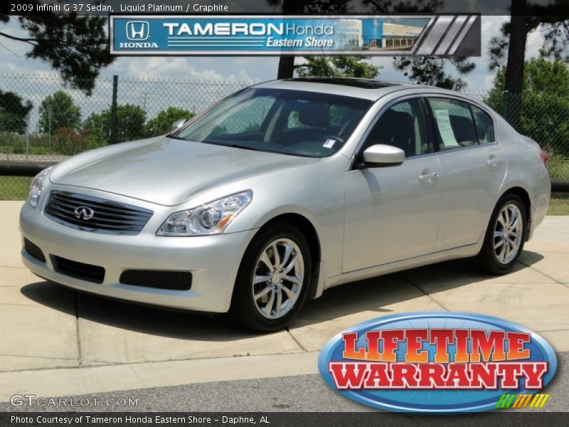 Liquid Platinum / Graphite 2009 Infiniti G 37 Sedan