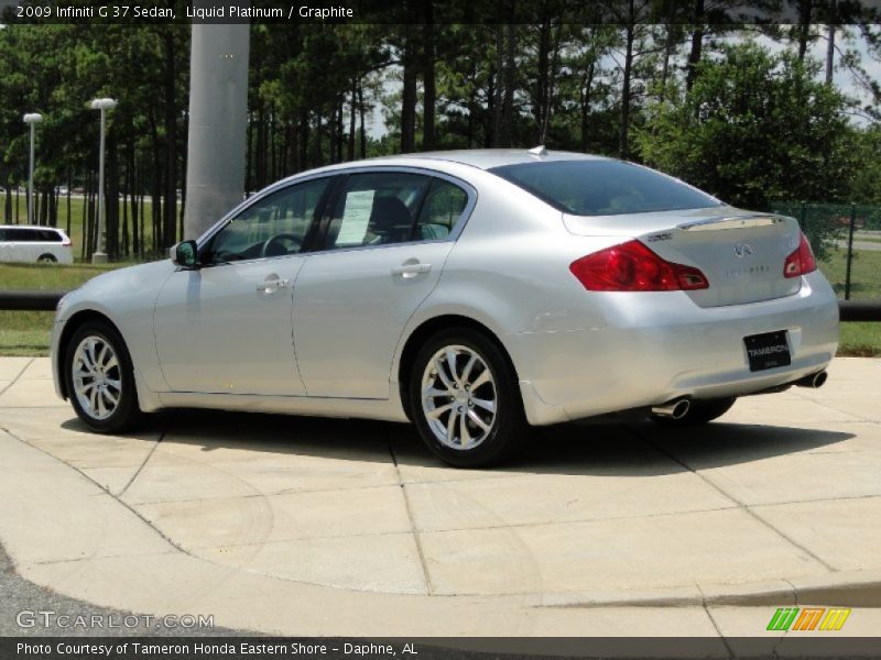 Liquid Platinum / Graphite 2009 Infiniti G 37 Sedan