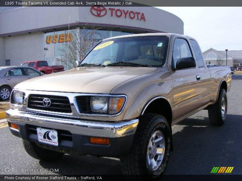 Sierra Beige Metallic / Oak 1995 Toyota Tacoma V6 Extended Cab 4x4