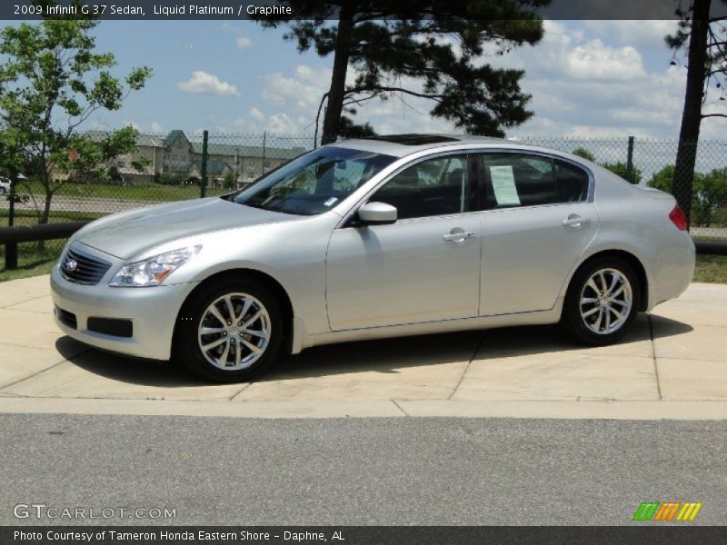 Liquid Platinum / Graphite 2009 Infiniti G 37 Sedan