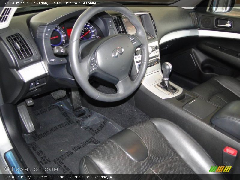  2009 G 37 Sedan Graphite Interior