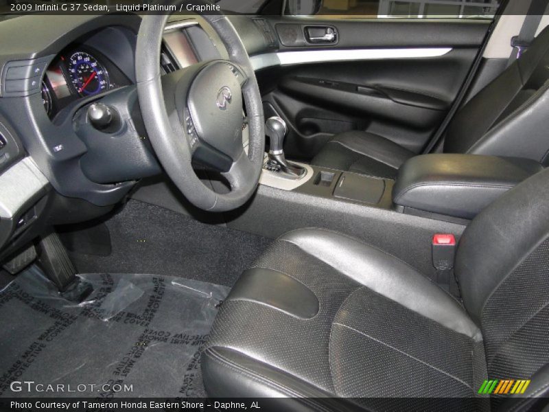 2009 G 37 Sedan Graphite Interior