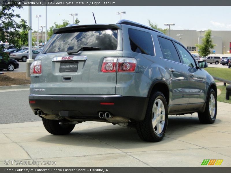 Blue-Gold Crystal Metallic / Light Titanium 2008 GMC Acadia SLT