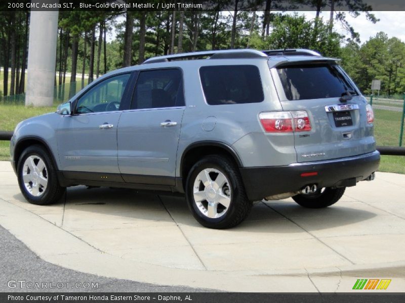 Blue-Gold Crystal Metallic / Light Titanium 2008 GMC Acadia SLT