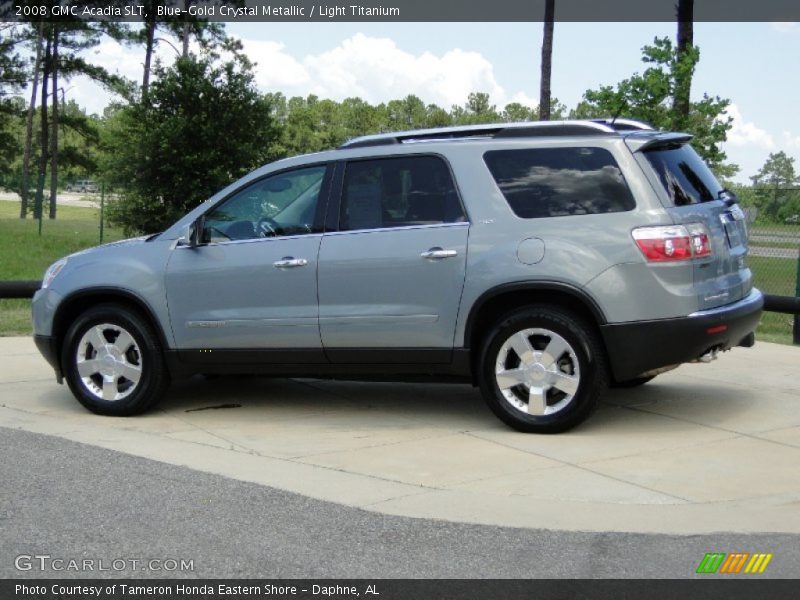 Blue-Gold Crystal Metallic / Light Titanium 2008 GMC Acadia SLT